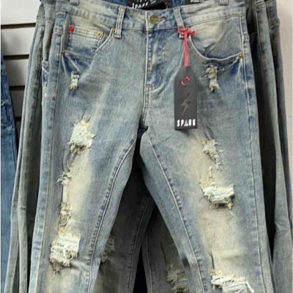 Sparks Mens Straight Leg Jeans